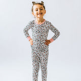 Pink Leopard Print Children's Pyjamas Long Sleeve - Bullabaloo