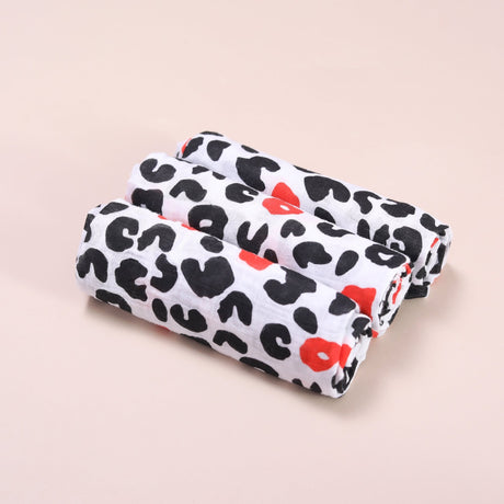 Sensory Muslin Squares 3-Pack - Animal Print - Bullabaloo