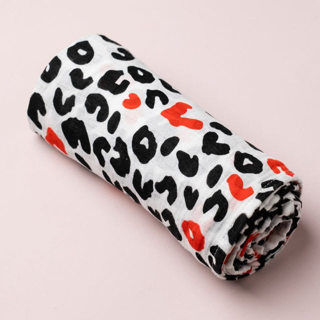 Sensory Muslin Swaddle - Animal Print - Bullabaloo