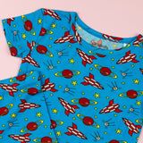 Space Children's Short Sleeve Pyjamas - Bullabaloo